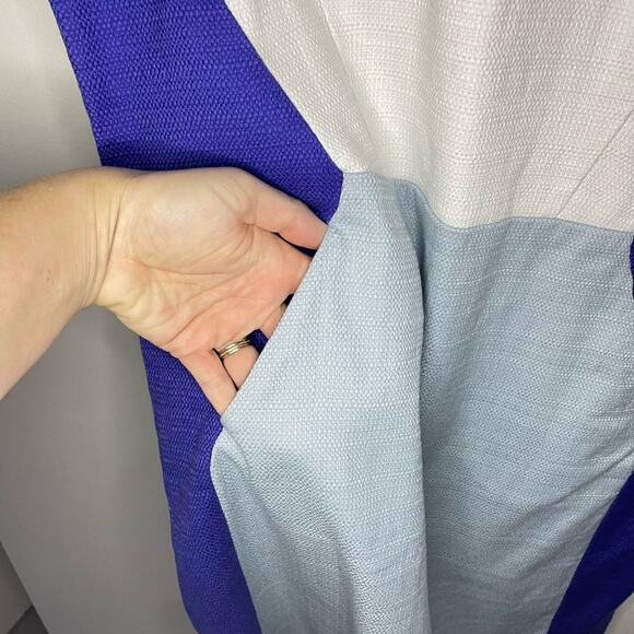 Boden Pippa Textured Colorblock Tunic Sheath Dress Size 10R - Picture 5 of 8